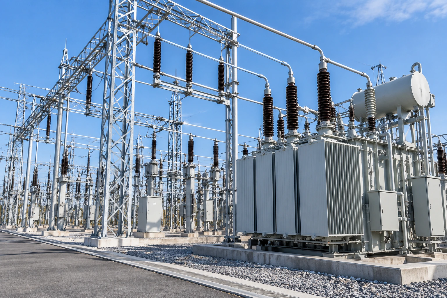 Electrical substation equipment and utility infrastructure