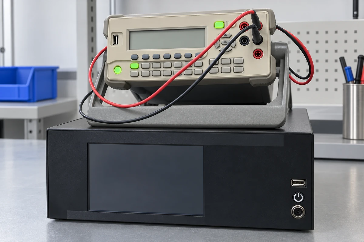 Pressure reference equipment used to verify transmitter output